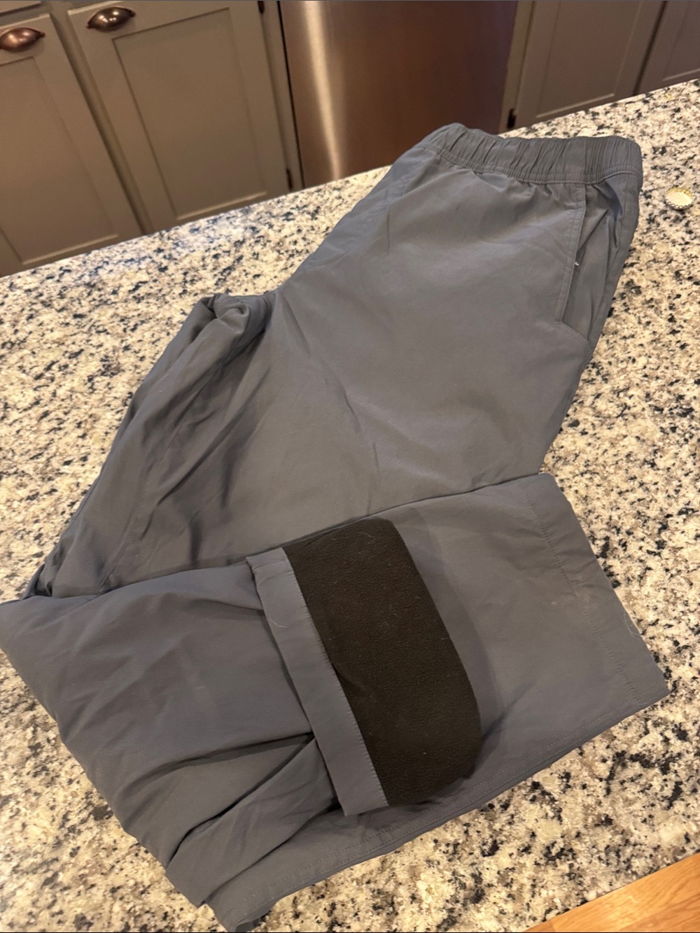 Eddie Bauer Fleece Lined Slate Gray Joggers with